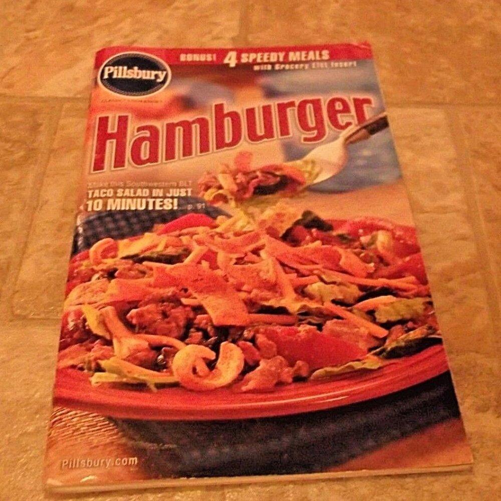 2/$35 Pillsbury Classic Cookbooks No 270 Hamburger Recipes Aug 2003 Softcover